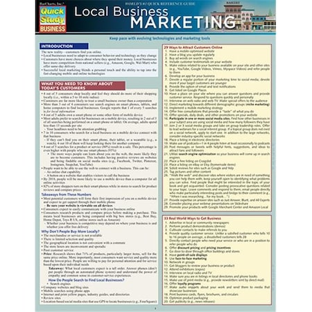 Barcharts BarCharts 9781423228219 Local Business Marketing Quickstudy Easel 9781423228219